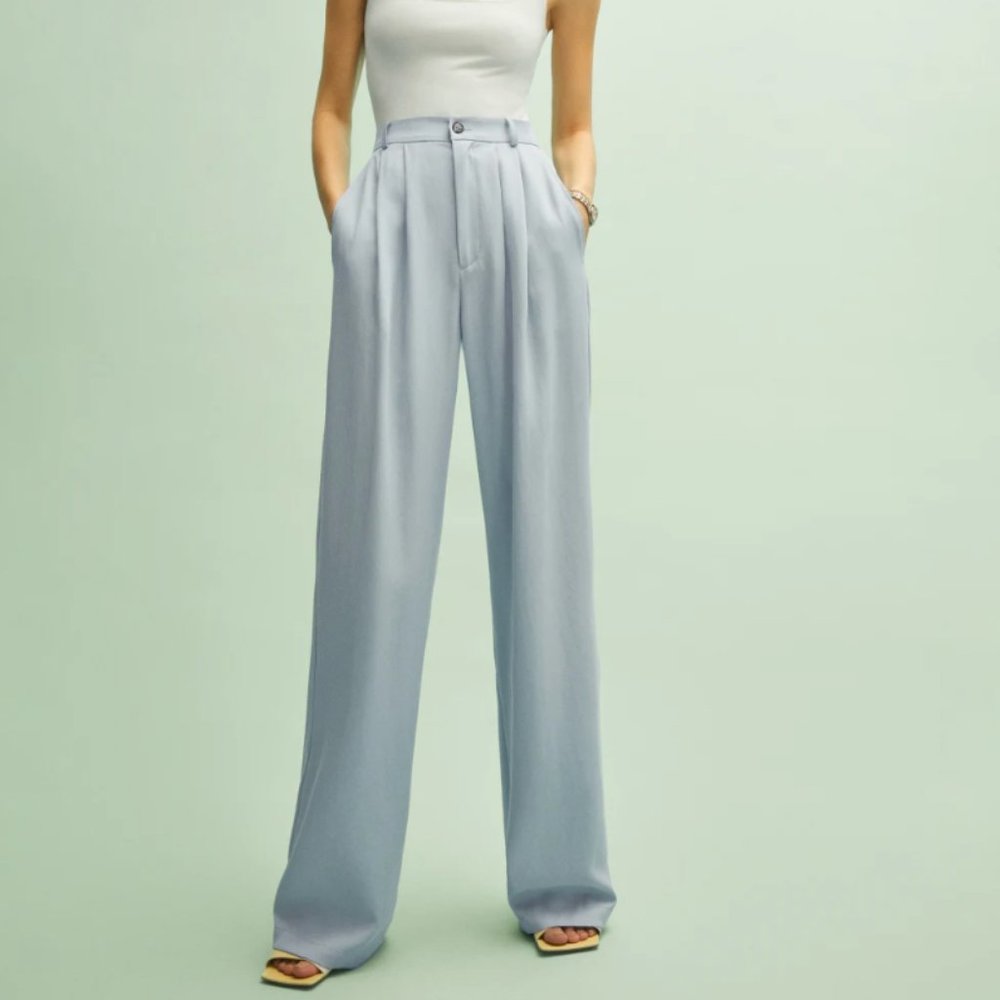 Reformation Mason Pant Size 8 Mineral Blue